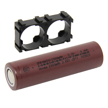 Аккумулятор LiFePO4 18650 3,2v 2000mah с холдером